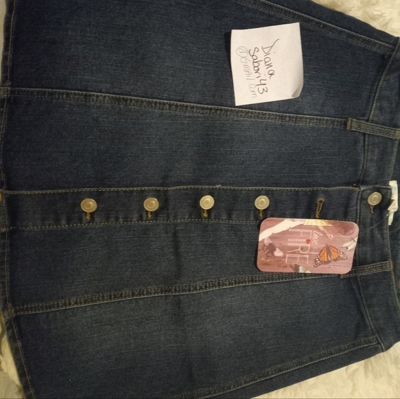 Love Fire Denim skirt - Picture 4 of 6